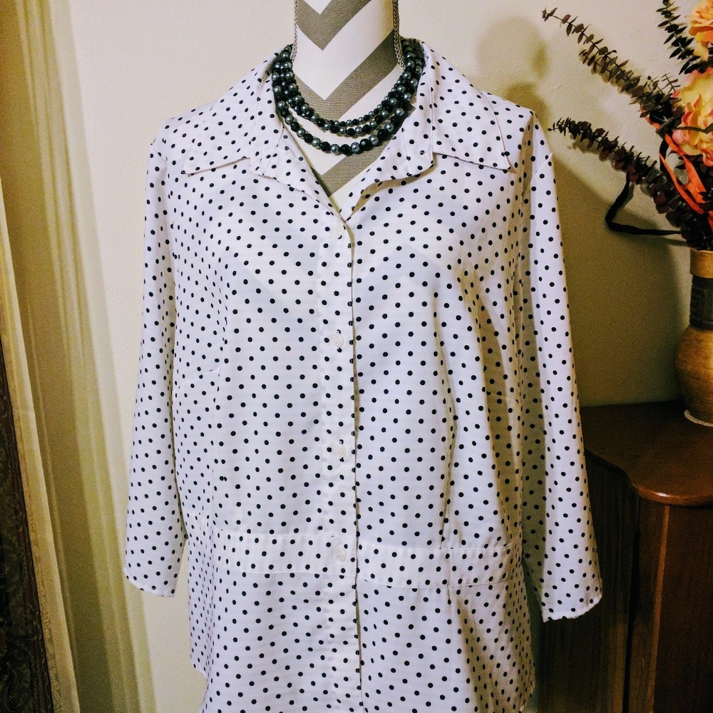 Notations Polka Dots Dress Top